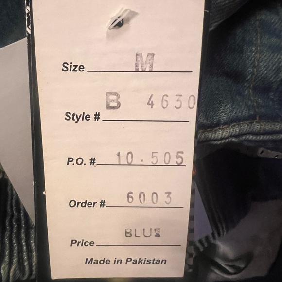 Denim Motorcycle Jacket by Xelement - Picture 6 of 11